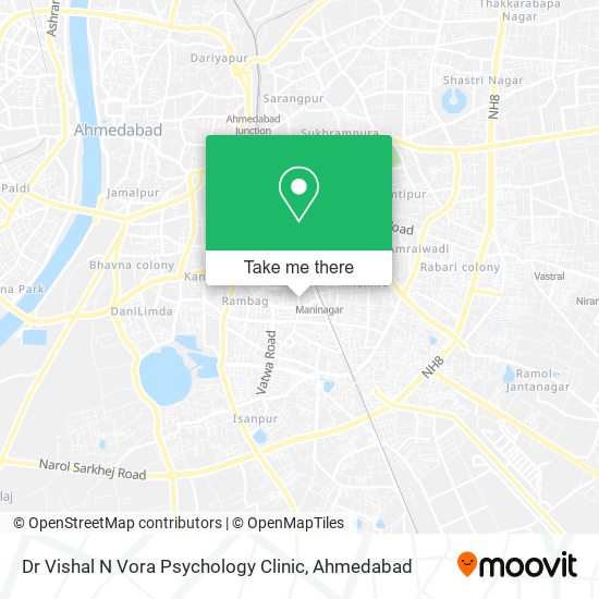 Dr Vishal N Vora Psychology Clinic map