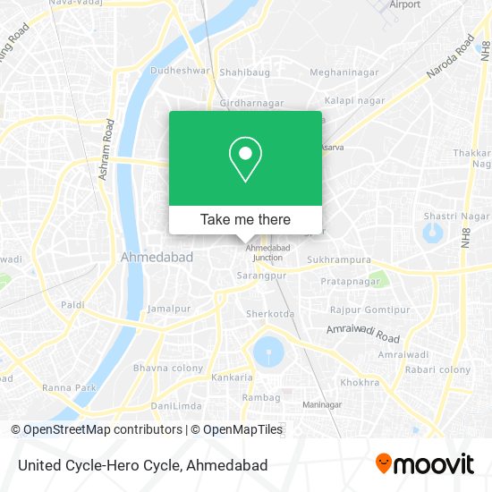 United Cycle-Hero Cycle map