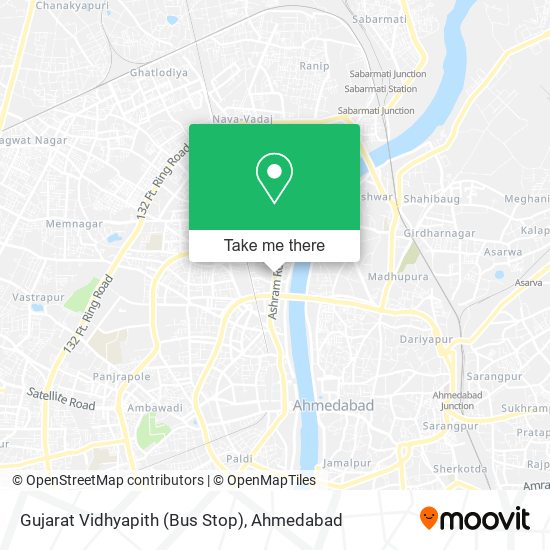 Gujarat Vidhyapith (Bus Stop) map