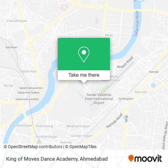 King of Moves Dance Academy map