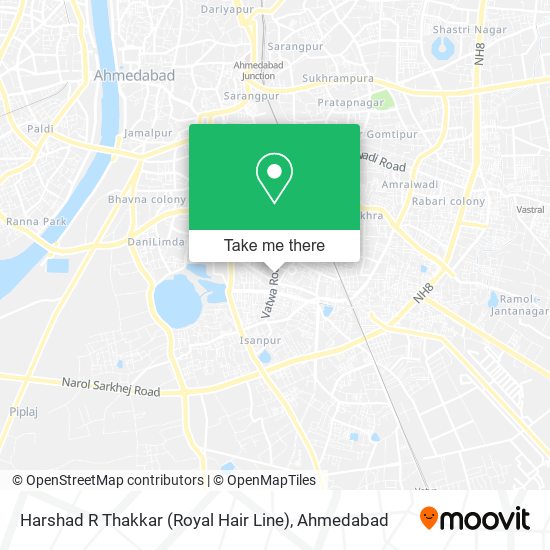 Harshad R Thakkar (Royal Hair Line) map