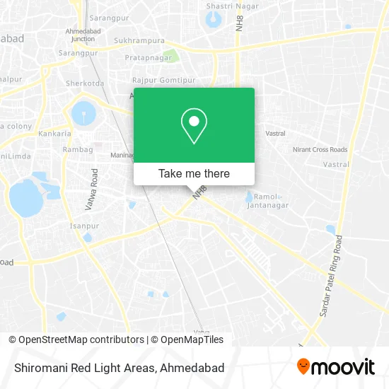 Shiromani Red Light Areas map