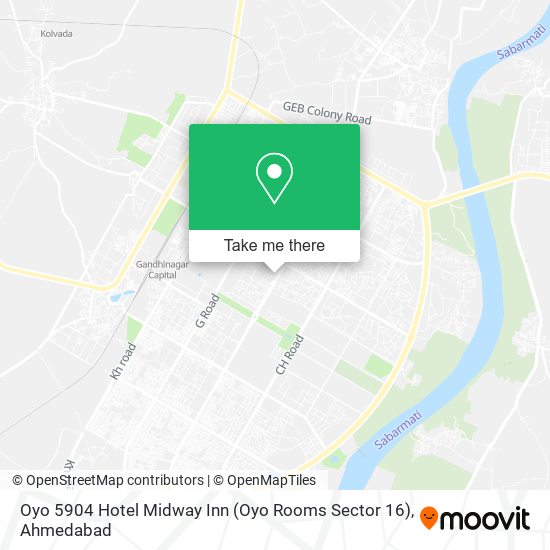 Oyo 5904 Hotel Midway Inn (Oyo Rooms Sector 16) map