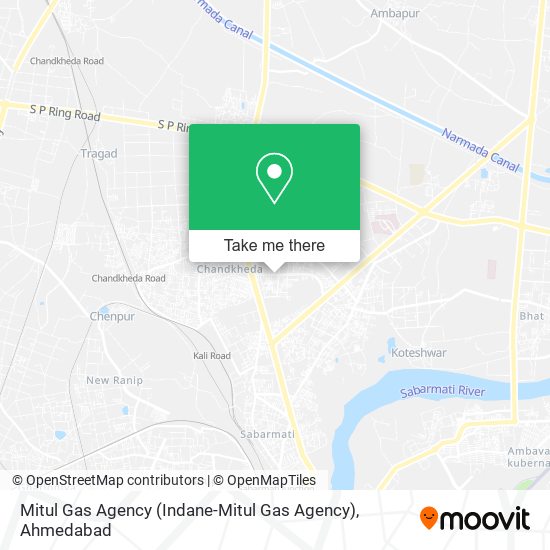 Mitul Gas Agency map