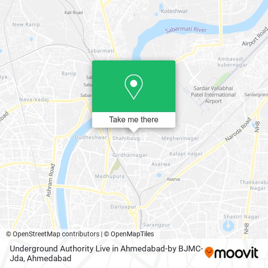 Underground Authority Live in Ahmedabad-by BJMC-Jda map