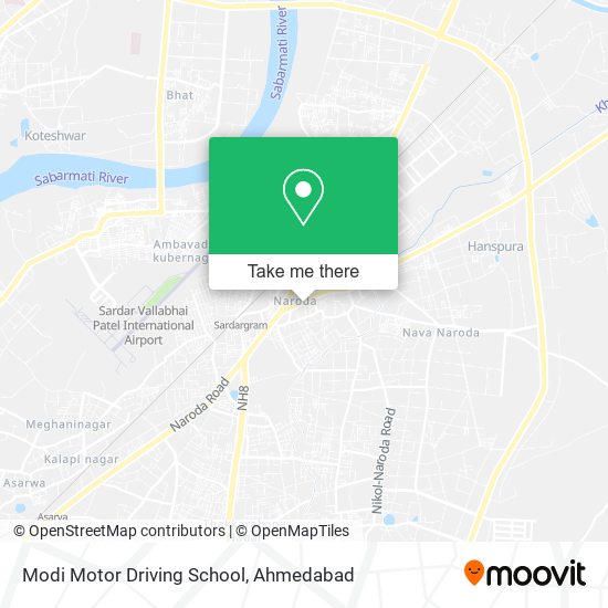 Modi Motor Driving School map