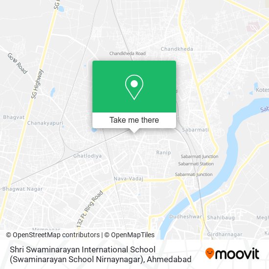 Shri Swaminarayan International School (Swaminarayan School Nirnaynagar) map