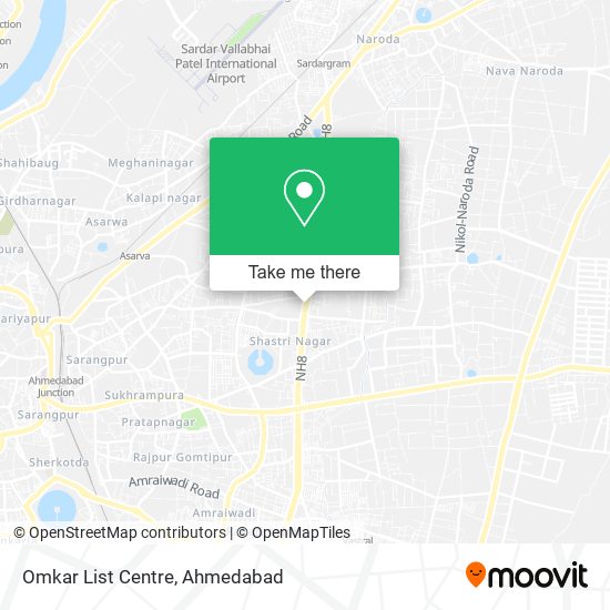 Omkar List Centre map