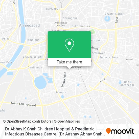 Dr Abhay K Shah Children Hospital & Paediatric Infectious Diseases Centre. map