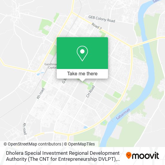 Dholera Special Investment Regional Development Authority (The CNT for Entrepreneurship DVLPT) map