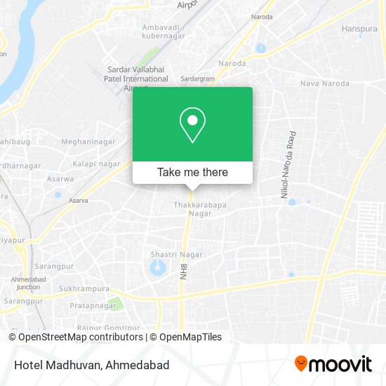 Hotel Madhuvan map