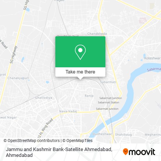 Jammu and Kashmir Bank-Satellite Ahmedabad map