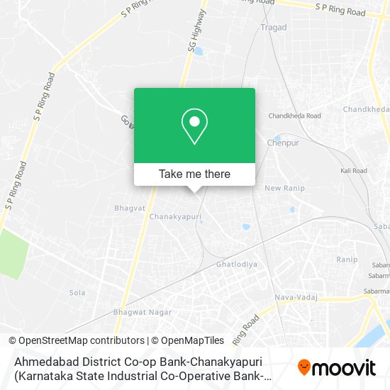 Ahmedabad District Co-op Bank-Chanakyapuri (Karnataka State Industrial Co-Operative Bank-Jayanagar) map