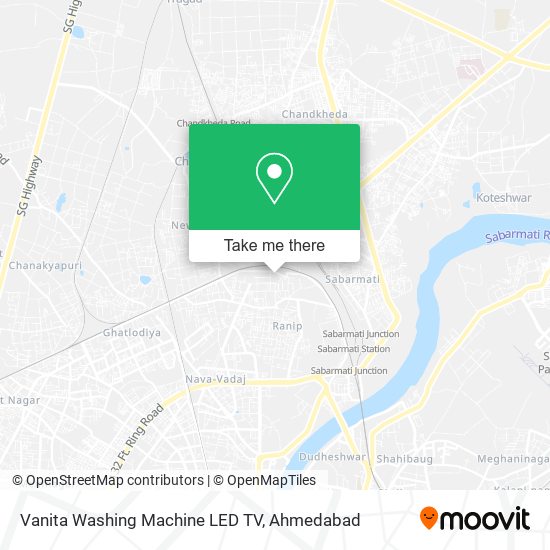 Vanita Washing Machine LED TV map