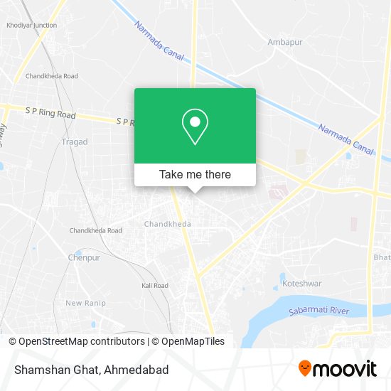 Shamshan Ghat map