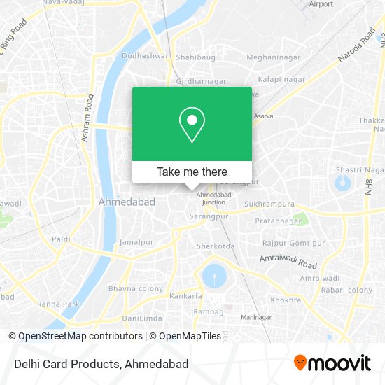 Delhi Card Products map