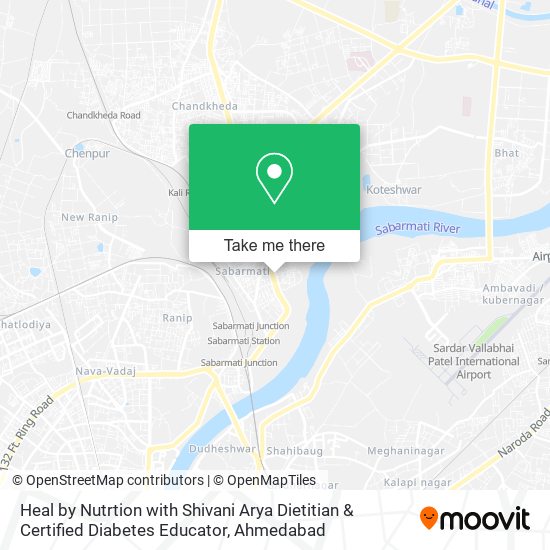 Heal by Nutrtion with Shivani Arya Dietitian & Certified Diabetes Educator map