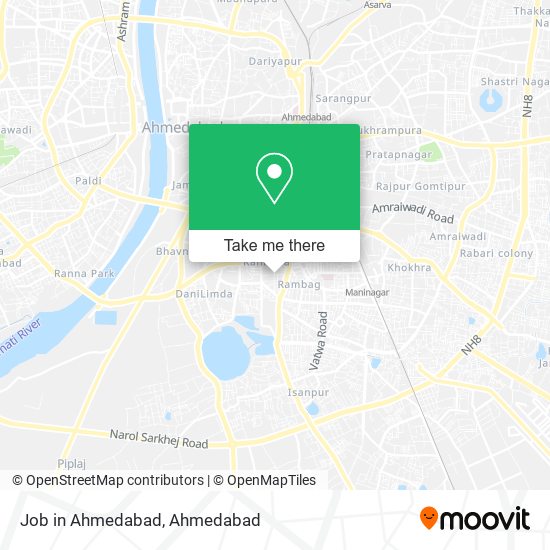 Job in Ahmedabad map