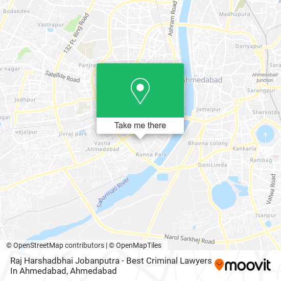 Raj Harshadbhai Jobanputra - Best Criminal Lawyers In Ahmedabad map