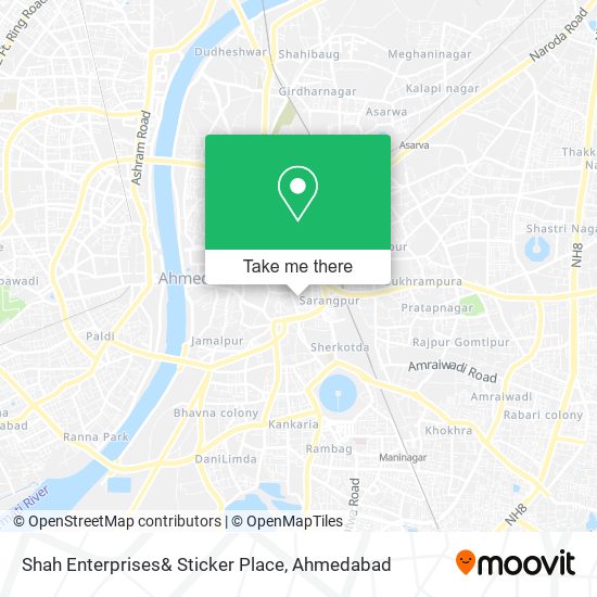 Shah Enterprises& Sticker Place map