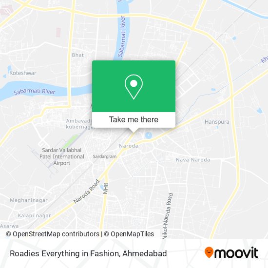 Roadies Everything in Fashion map