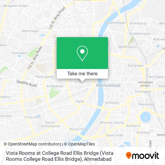 Vista Rooms at College Road Ellis Bridge map