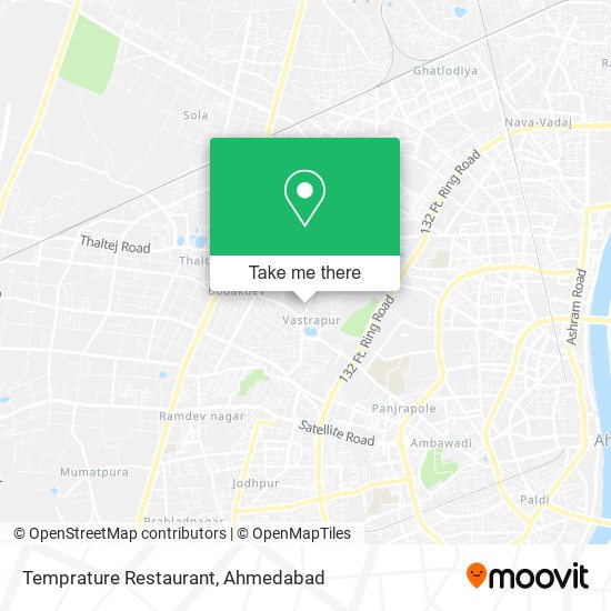 Temprature Restaurant map