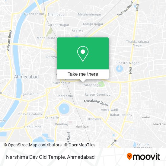 Narshima Dev Old Temple map