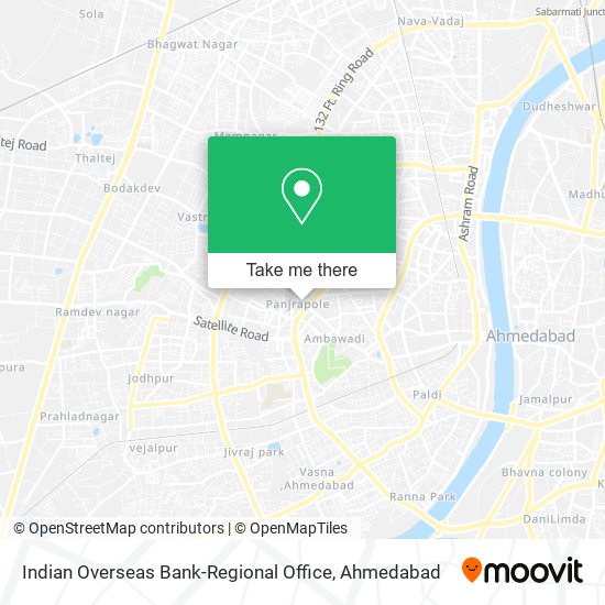 Indian Overseas Bank-Regional Office map