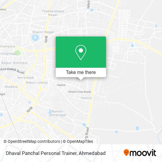 Dhaval Panchal Personal Trainer map