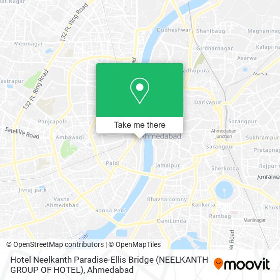 Hotel Neelkanth Paradise-Ellis Bridge (NEELKANTH GROUP OF HOTEL) map
