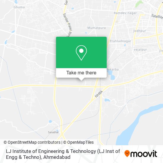 LJ Institute of Engineering & Technology (LJ Inst of Engg & Techno) map