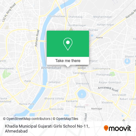 Khadia Municipal Gujarati Girls School No-11 map