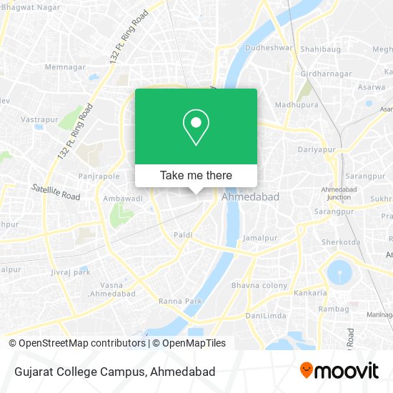 Gujarat College Campus map
