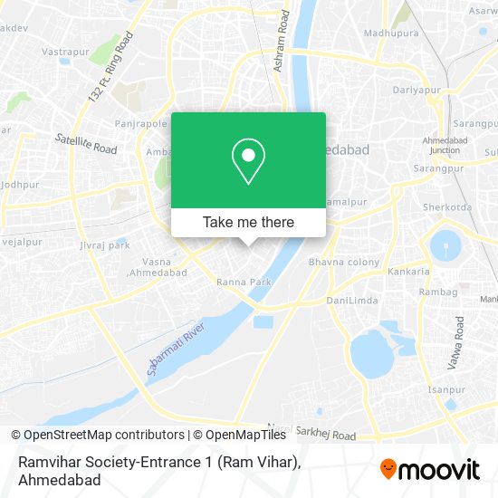 Ramvihar Society-Entrance 1 (Ram Vihar) map