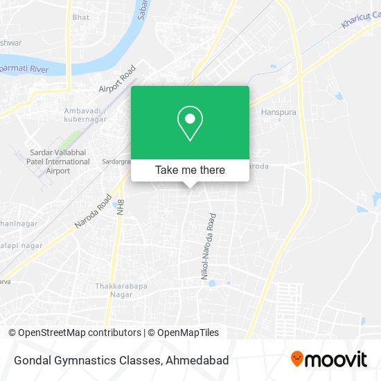 Gondal Gymnastics Classes map