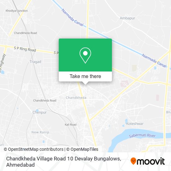 Chandkheda Village Road 10 Devalay Bungalows map