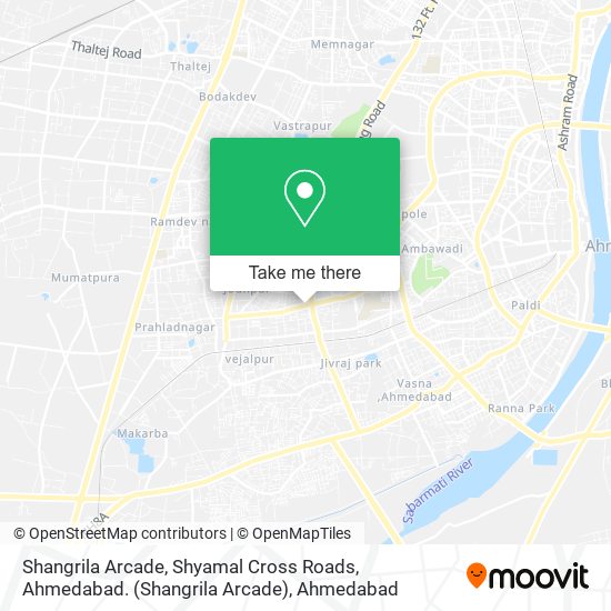 Shangrila Arcade, Shyamal Cross Roads, Ahmedabad. map