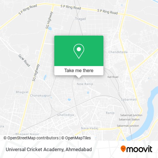 Universal Cricket Academy map