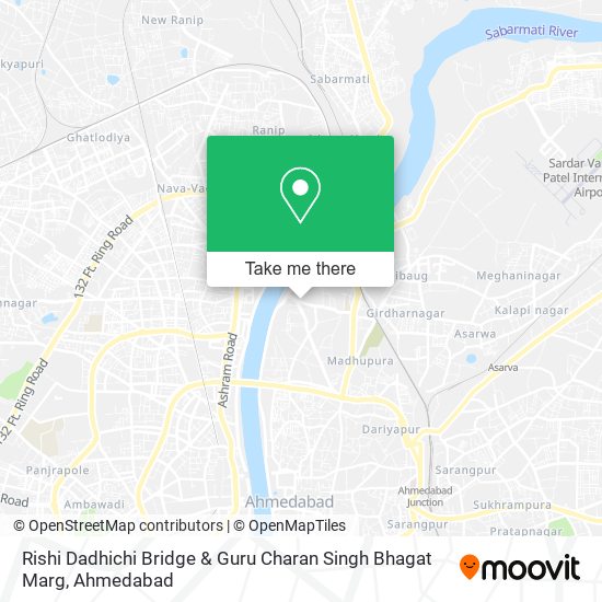 Rishi Dadhichi Bridge & Guru Charan Singh Bhagat Marg map
