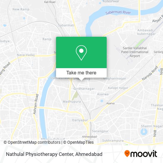Nathulal Physiotherapy Center map