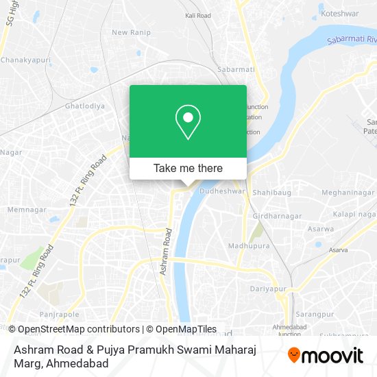 Ashram Road & Pujya Pramukh Swami Maharaj Marg map