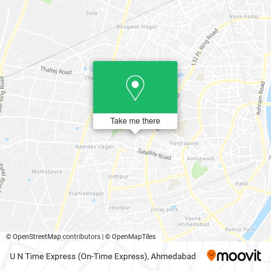 U N Time Express (On-Time Express) map