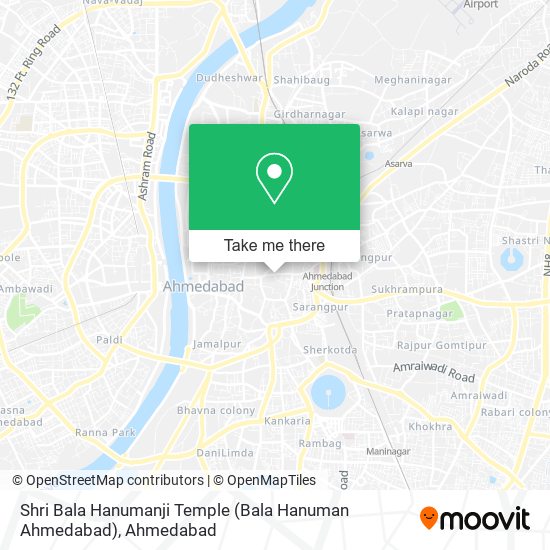 Shri Bala Hanumanji Temple (Bala Hanuman Ahmedabad) map