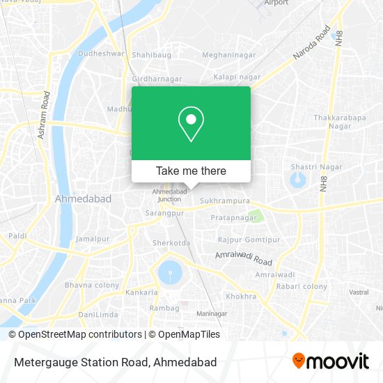 Metergauge Station Road map