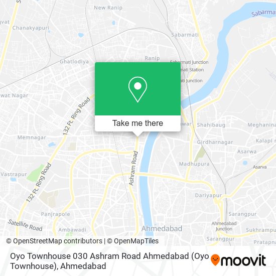 Oyo Townhouse 030 Ashram Road Ahmedabad map