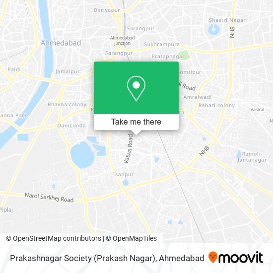 Prakashnagar Society (Prakash Nagar) map