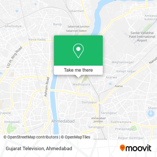 Gujarat Television map