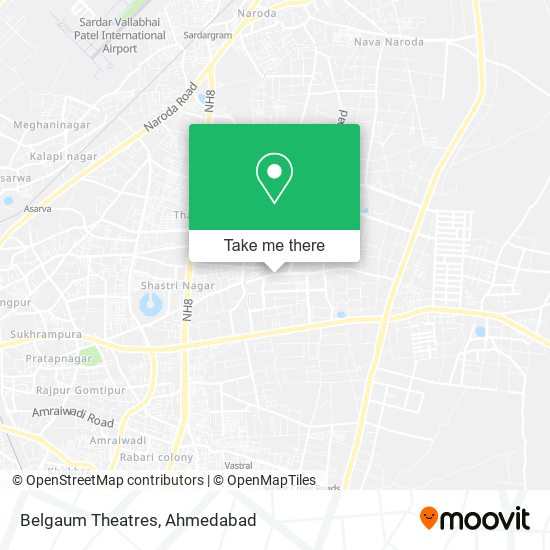 Belgaum Theatres map
