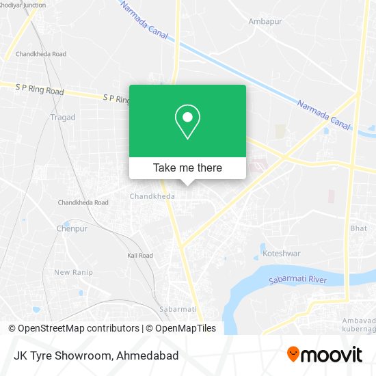 JK Tyre Showroom map